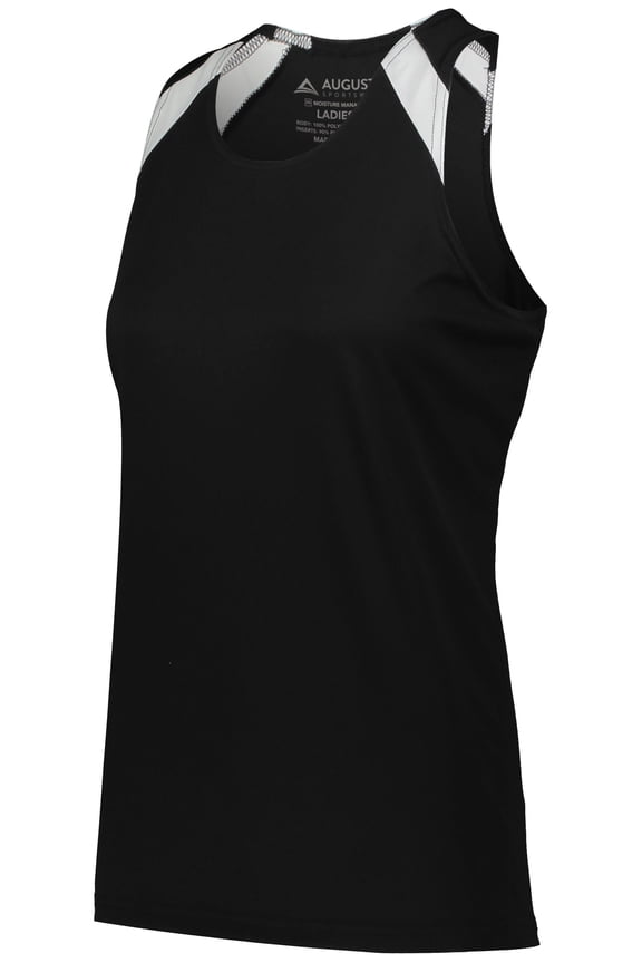 XL Ladies Overspeed Track Jersey Black/White 348