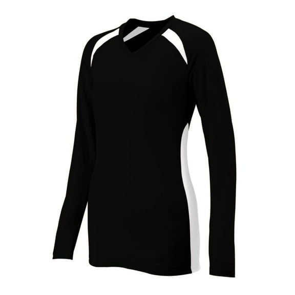 Augusta XL Ladies Spike Jersey Black/White 1305