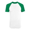thumbnail image 1 of Augusta XL Short Sleeve Baseball Jersey White/Kelly 423, 1 of 4