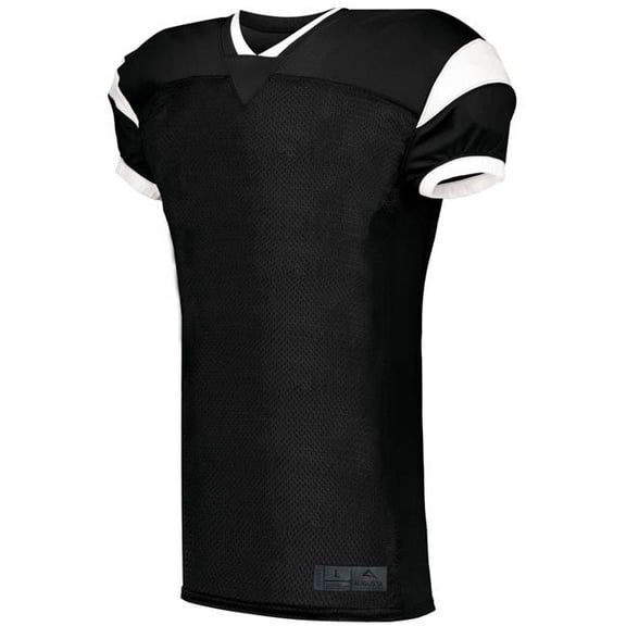 Augusta XL Slant Football Jersey Black/White 9582