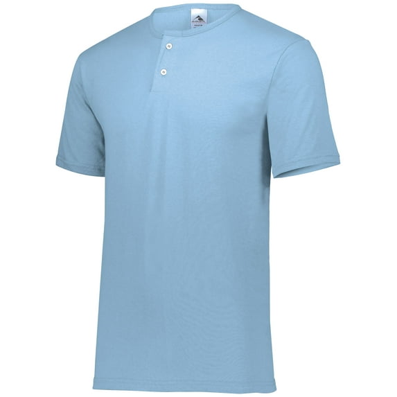 Augusta XL Two-Button Baseball Jersey Light Blue 580
