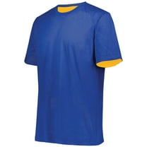 Augusta XL Youth Short Sleeve Mesh Reversible Jersey Royal/Gold 1603