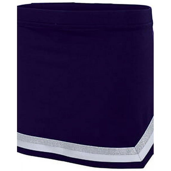 Augusta XS Girls Pike Skirt Purple/White/Metallic Silver 9146