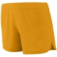 thumbnail image 1 of Augusta XS Ladies Accelerate Shorts Gold 357, 1 of 5