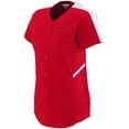 thumbnail image 1 of Augusta XS Ladies Closer Jersey Lime/White 1654, 1 of 2
