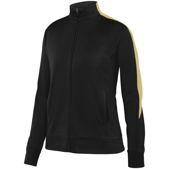 Augusta XS Ladies Medalist Jacket 2.0 Black/Vegas Gold 4397