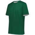 thumbnail image 1 of Augusta XS Youth Short Sleeve Mesh Reversible Jersey Dark Green/White 1603, 1 of 7