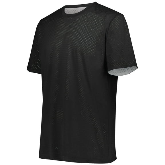 Augusta XXS Youth Short Sleeve Mesh Reversible Jersey Black/White 1603
