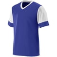 thumbnail image 1 of Augusta YOUTH LIGHTNING JERSEY PUR/WHI M, 1 of 3