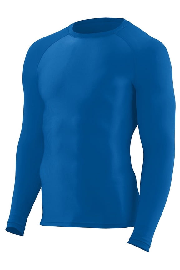 Augusta YTH HYPERFORM LS CMPRSS SHIRT ROYAL L