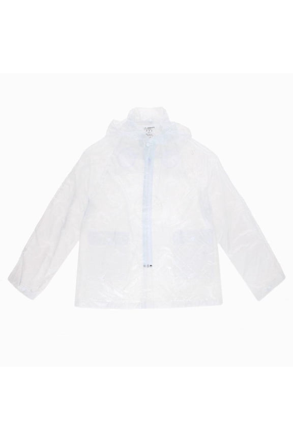 Youth Clear PVC Reusable Waterproof Rain Jacket
