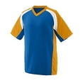 thumbnail image 1 of Augusta Youth Nitro Jersey 1536 Royal/Gold/White L, 1 of 2