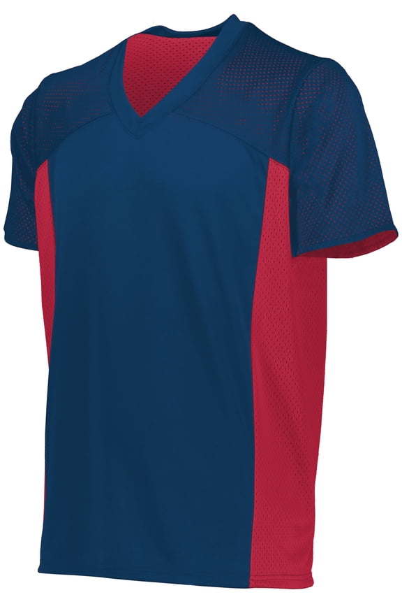 Youth Reversible Flag Football Jersey 265 Scarlet/White Xs