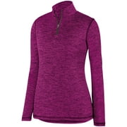 Augusta sportswear Ladies Intensify Black Heather 1/4 Zip Pullover
