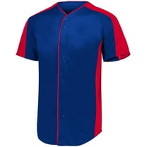 Augusta sportswear Men's Full Button Baseball Jersey - 1655
