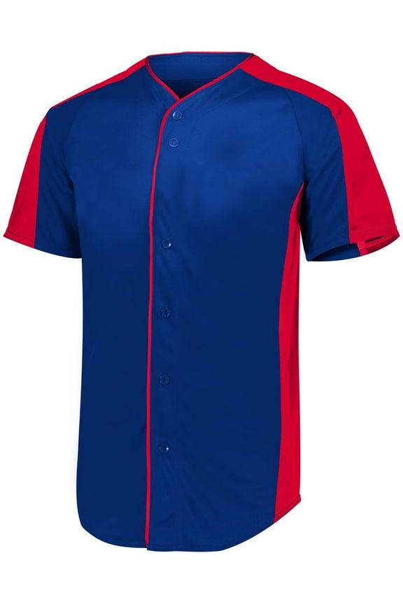 Men's Full Button Baseball Jersey - 1655