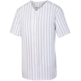 thumbnail image 1 of Augusta sportswear Men's Pinstripe Full Button Baseball Jersey - 1685, 1 of 4