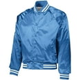 thumbnail image 1 of Augusta sportswear Men's Satin Baseball Jacket/Striped Trim - 3610, 1 of 3