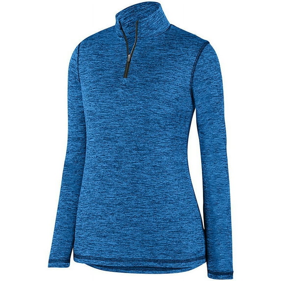 Augusta sportswear Women's Intensify Black Heather 1/4 Zip Pullover - 2957C