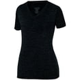 thumbnail image 1 of Augusta sportswear Women's Intensify Black Heather Training Tee - 2952, 1 of 3