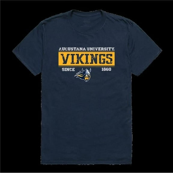 Augustana University Vikings College Established T-Shirt, Navy - Medium
