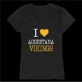 thumbnail image 1 of Augustana University Vikings I Love Women T-Shirt, Black - Small, 1 of 1