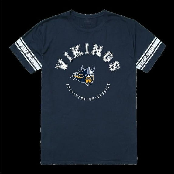 Augustana University Vikings Mens Football T-Shirt, Navy - 2XL