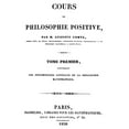 thumbnail image 1 of Auguste Comte. Nfrench Mathematician And Philosopher. Title-Page Of The First Edition Of The First Volume Of, 1 of 3