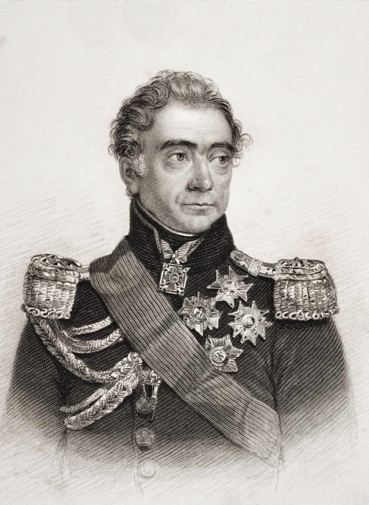 Auguste Frederic Louis Viesse De Marmont Duc De Raguse 1774-1852 French Marshal Engraved By R Young After Maurir Canvas Art - Ken Welsh Design Pics (24 x 34)