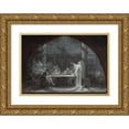 thumbnail image 1 of Auguste Gendron 18x13 Gold Ornate Wood Frame and Double Matted Museum Art Print Titled - Sketches for the Saint-Gervais-Saint-Protais Church (1863), 1 of 4