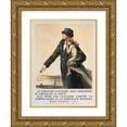 thumbnail image 1 of Auguste Leroux 14x18 Gold Ornate Wood Frame and Double Matted Museum Art Print Titled - The Hygiene Visitor Will Show You the Path of Health. She Leads a Crusade Against Tuberculosis and Inf, 1 of 4