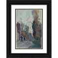thumbnail image 1 of Auguste Louis Lepère 17x24 Black Ornate Framed Double Matted Museum Art Print Titled: Rue De Jouy Le Comte (Probably 1880), 1 of 5