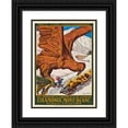 thumbnail image 1 of Auguste Matisse 14x18 Black Ornate Wood Framed Double Matted Museum Art Print Titled - Chamonix Mont-Blanc, Viiime Olympiad 1924 (1924), 1 of 5
