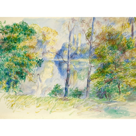 Auguste Renoir View Of A Park Extra Large Art Print Wall Mural Poster Premium XL