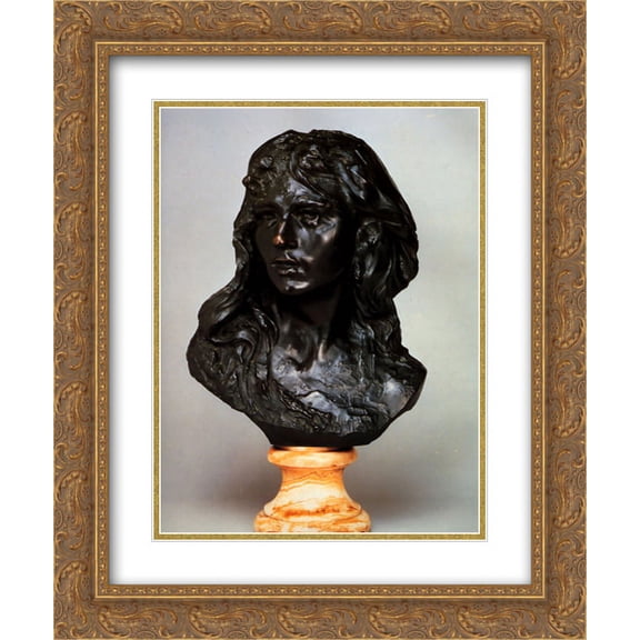 Auguste Rodin 2x Matted 20x24 Gold Ornate Framed Art Print 'Camille Claudel'