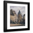 thumbnail image 1 of Auguste-Sébastien Bénard 14x18 Black Modern Framed Museum Art Print Titled - Alexandre's Tour, Remains of Saint Victor Abbey (Corner Tower of Abbey Buildings). (1839), 1 of 5