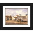 thumbnail image 1 of Auguste-Sébastien Bénard 24x18 Black Ornate Framed Double Matted Museum Art Print Titled: Remains of the Saint Martin Church, Place De La Collegiale, Faubourg Saint Marcel. (1844), 1 of 5