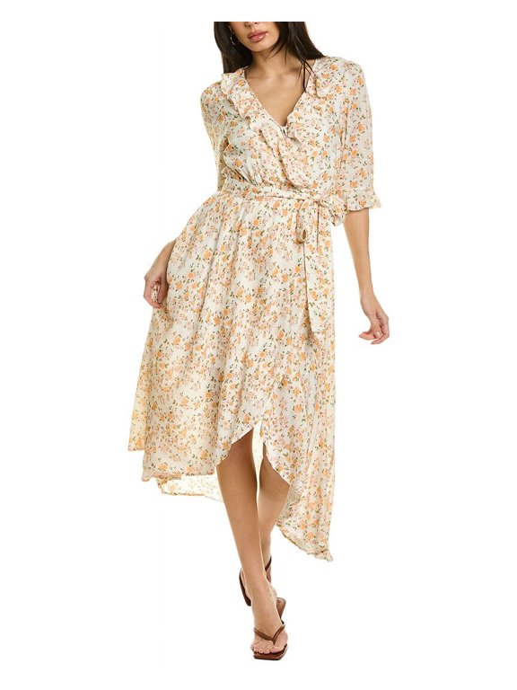 womens Cleo Maxi Dress, s, White