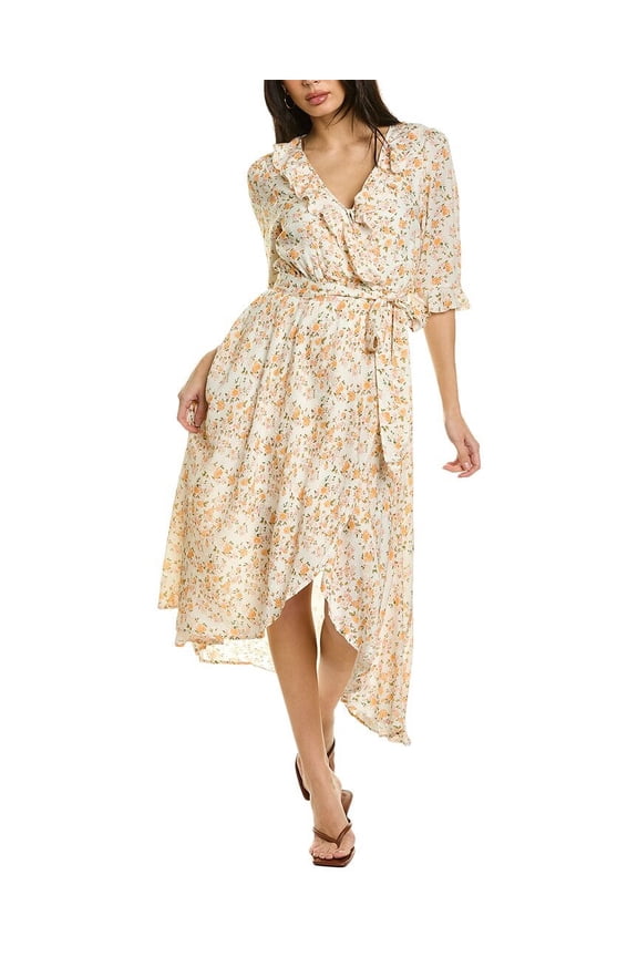 womens Cleo Maxi Dress, s, White