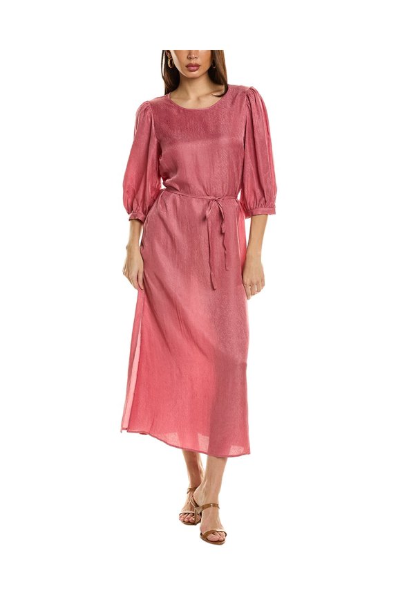 womens Hailey Midi Dress, XXS, Pink