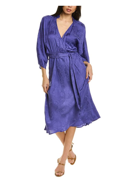 womens Lyrah Midi Dress, XS, Purple