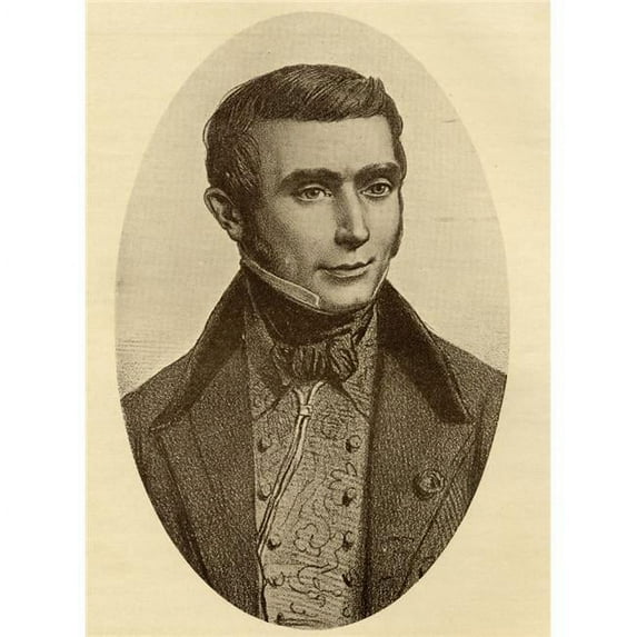 Augustin Eug ne Scribe 1791-1861. French Dramatist Poster Print, Large - 26 x 34
