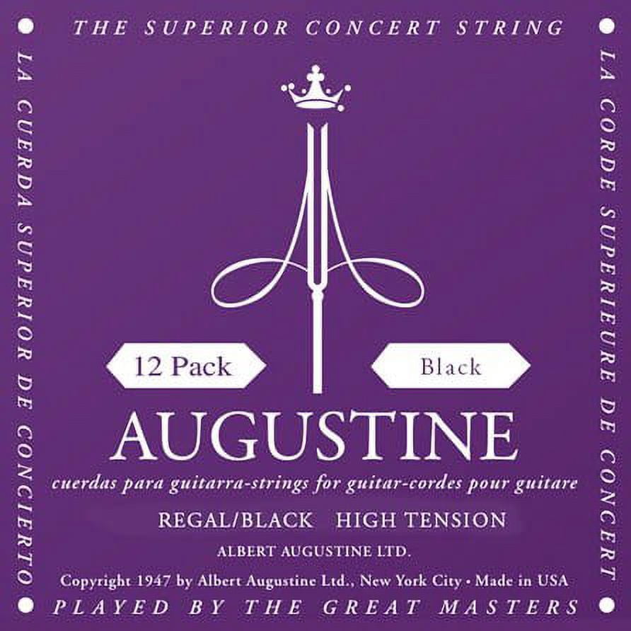 Augustine 12 PK Regal/Black High Tension Nylon Guitar Strings - HLSETREGBLACKPK