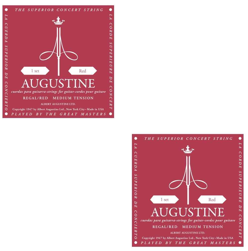 Augustine Guitar Strings 2-Packs Classical Regal Red Medium Tension 531A