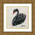 thumbnail image 1 of Augustine, Jodi 12x12 Gold Ornate Wood Framed with Double Matting Museum Art Print Titled - Black Swan, 1 of 4