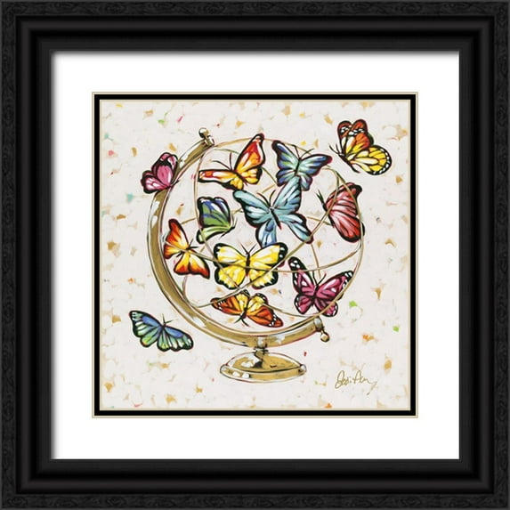 Augustine, Jodi 15x15 Black Ornate Wood Framed with Double Matting Museum Art Print Titled - Globe Hope