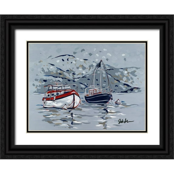 Augustine, Jodi 18x15 Black Ornate Wood Framed with Double Matting Museum Art Print Titled - Nautical Display II