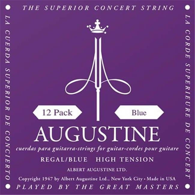 Augustine  Regal Blue High Tension Nylon Guitar Strings - Pack of 12