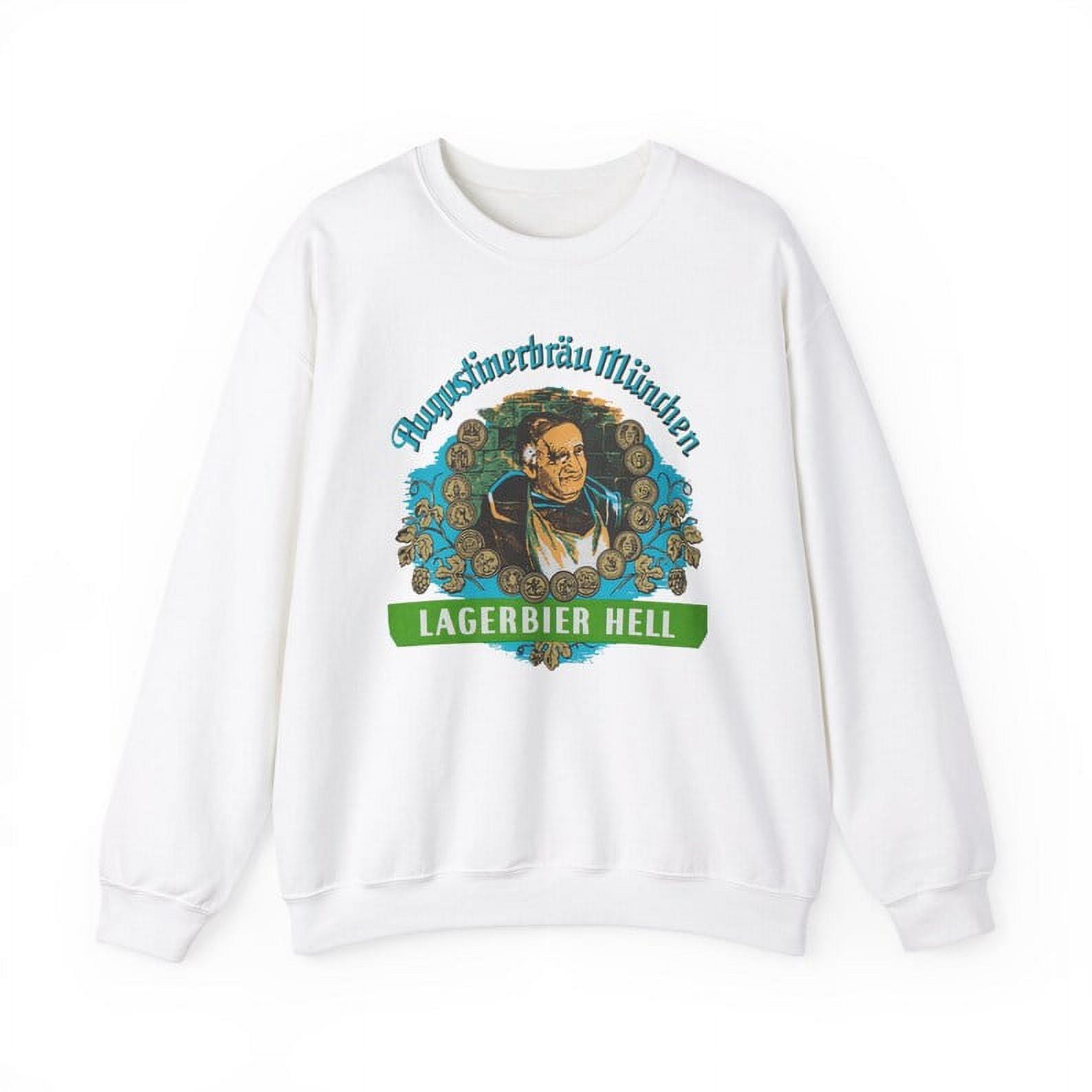 Augustiner Munich Beer.Lagerbier Hell Classic Unisex Heavy Blend Crewneck Sweatshirt sweatshirts beautiful Soft and comfortable material Walmart