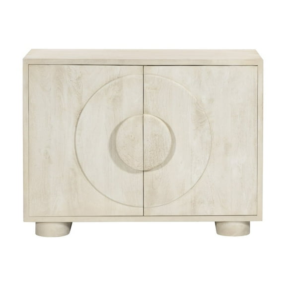 Augustus 2-Door Sideboard in a Modern Stone Natural Finish on Solid Wood